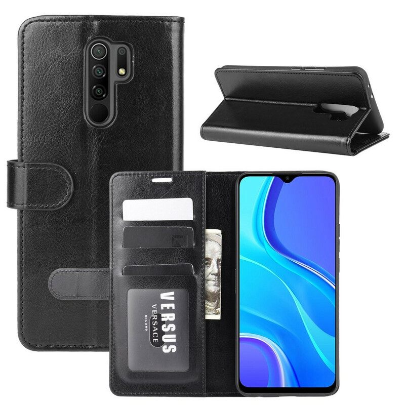 Θήκη Flip Xiaomi Redmi 9 Ultra Faux Leather