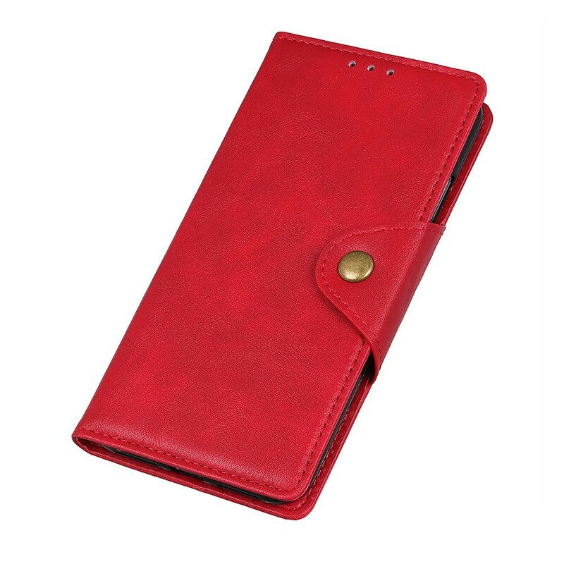 Θήκη Flip Xiaomi Redmi 9 Vintage Faux Δέρμα Και Κουμπί