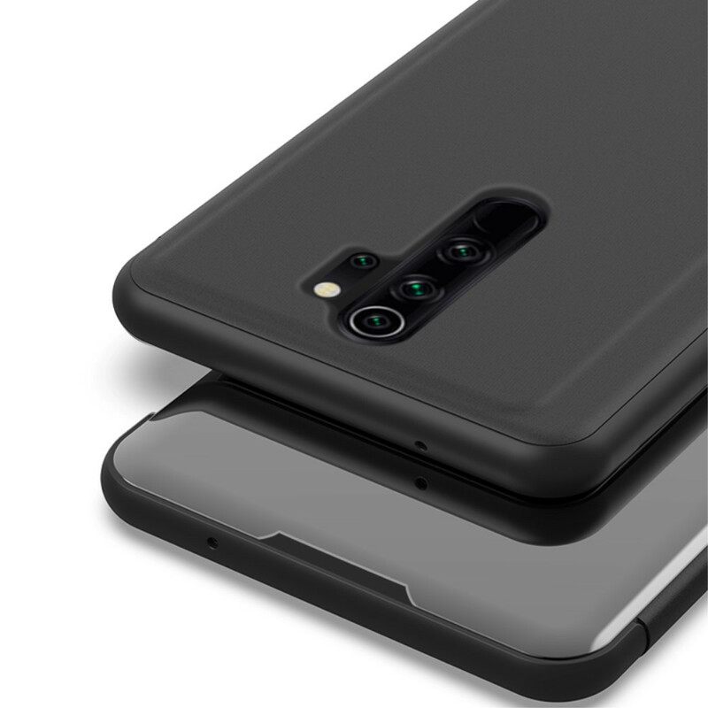 θηκη κινητου Xiaomi Redmi 9 Καθρέφτης Και Συνθετικό Δέρμα