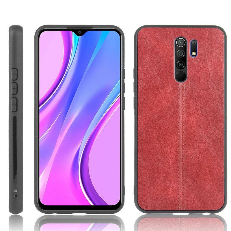 Θήκη Xiaomi Redmi 9 Εφέ Δέρματος Ραφής