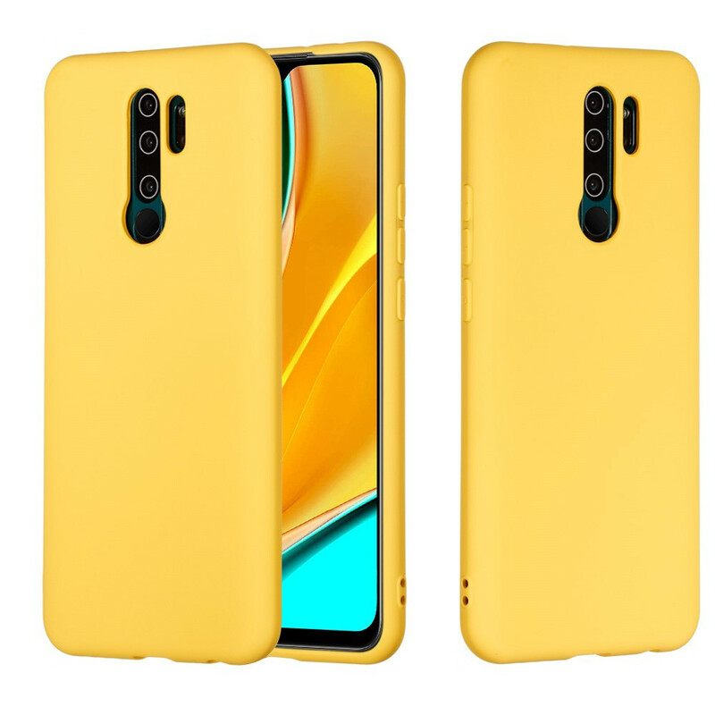 Θήκη Xiaomi Redmi 9 Υγρή Σιλικόνη Με Κορδόνι