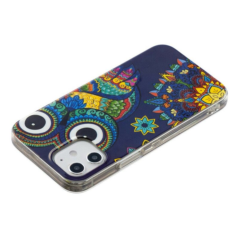 Θήκη iPhone 12 Mini Fluorescent Owl Mandala