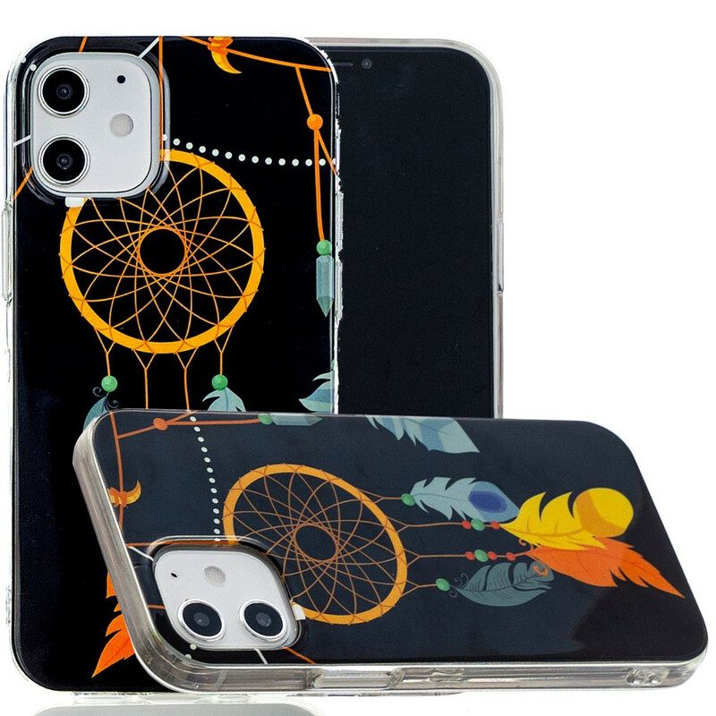 Θήκη iPhone 12 Mini Μοναδικό Φθορίζον Dream Catcher