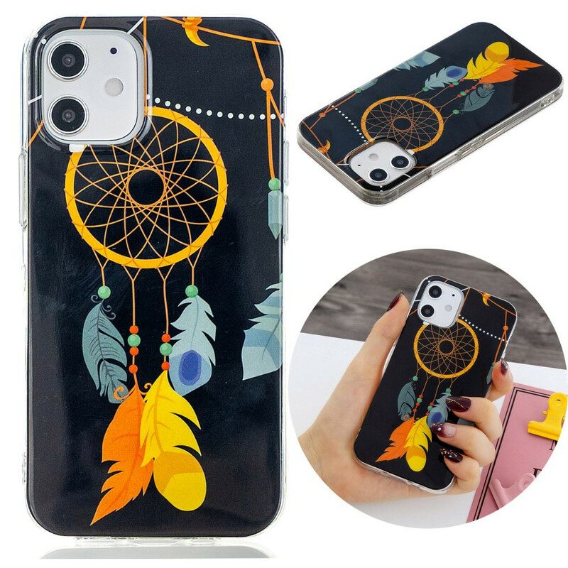 Θήκη iPhone 12 Mini Μοναδικό Φθορίζον Dream Catcher