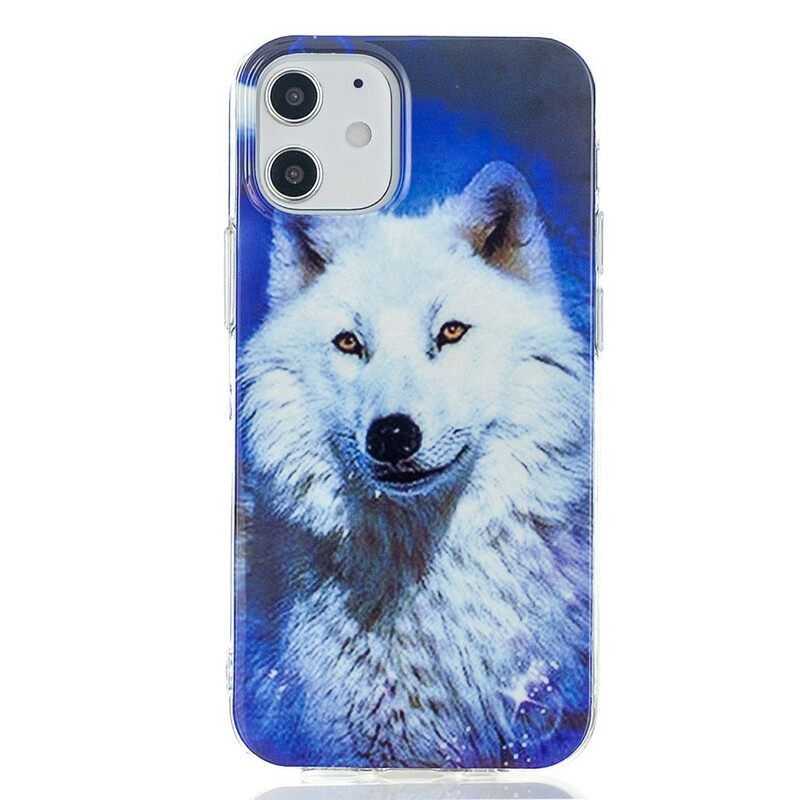 Θήκη iPhone 12 Mini Σειρά Fluorescent Wolf