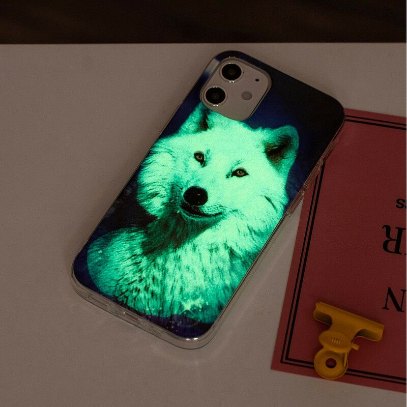 Θήκη iPhone 12 Mini Σειρά Fluorescent Wolf