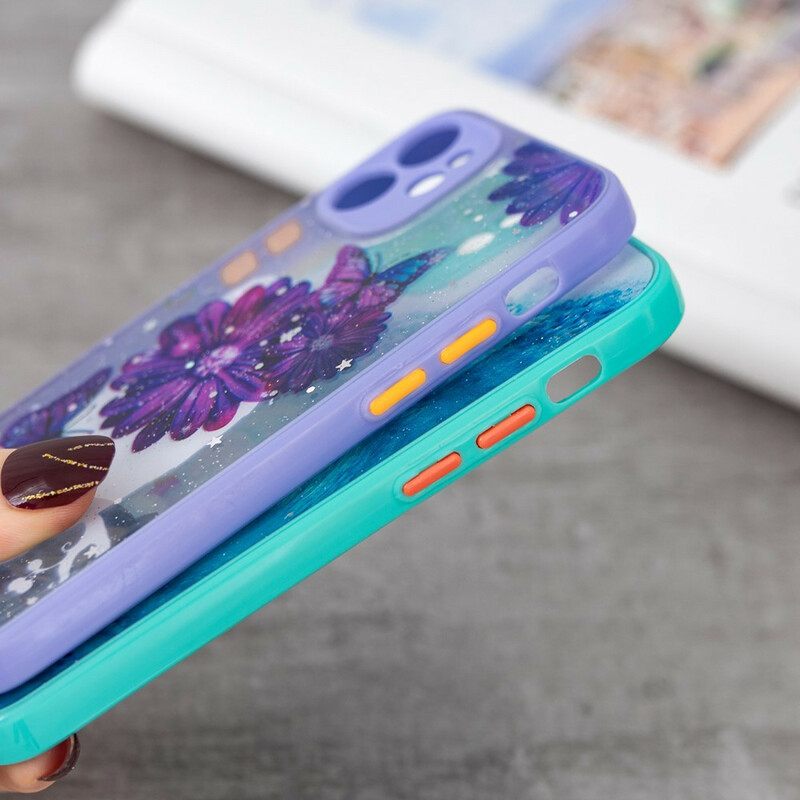 θηκη κινητου iPhone 12 Mini Floral Butterfly Hybrid