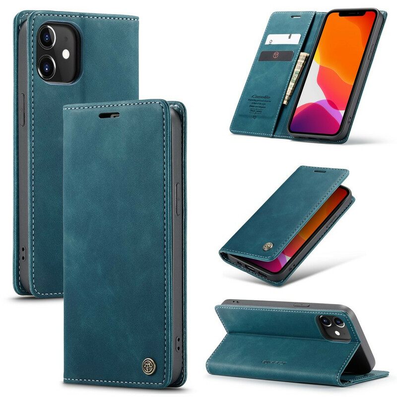 θηκη κινητου iPhone 12 Mini Θήκη Flip Caseme Faux Leather