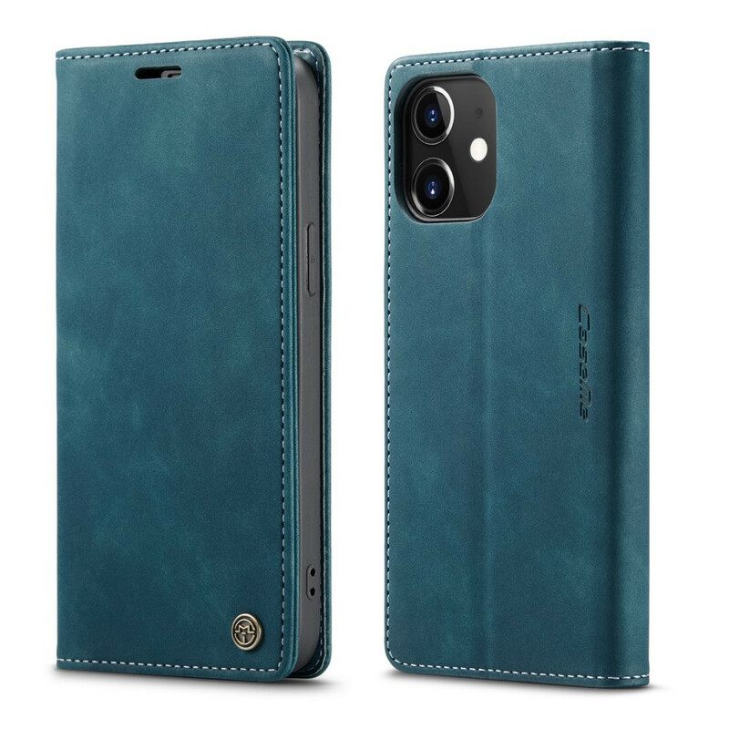 θηκη κινητου iPhone 12 Mini Θήκη Flip Caseme Faux Leather