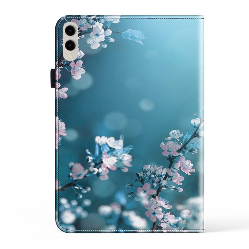 Δερματινη Θηκη Samsung Galaxy Tab S9 Fe Plus Plum Blossoms