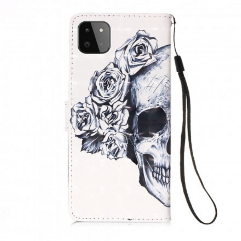 Κάλυμμα Samsung Galaxy A22 5G Floral Skull