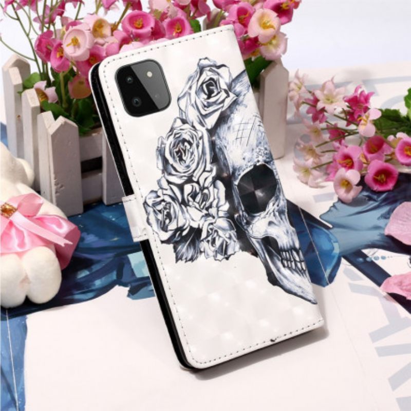 Κάλυμμα Samsung Galaxy A22 5G Floral Skull