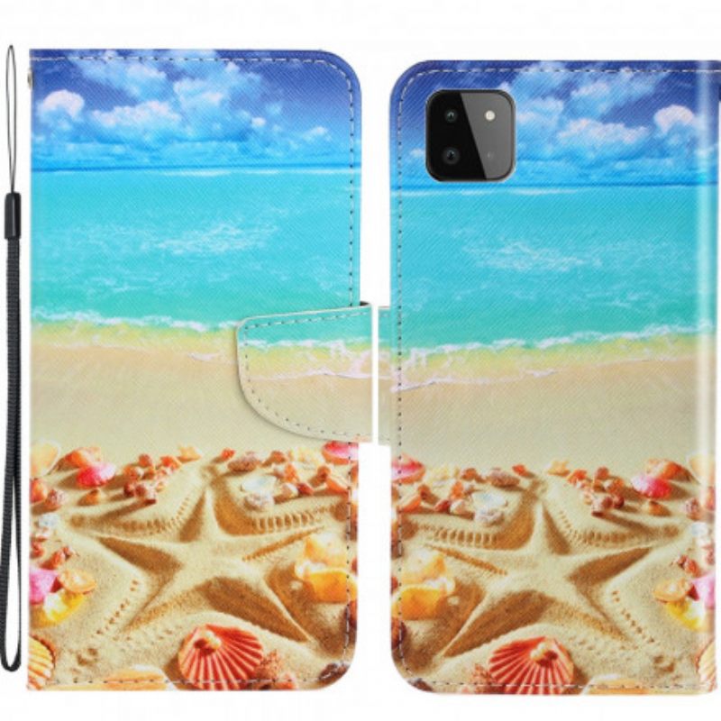 Κάλυμμα Samsung Galaxy A22 5G με κορδονι Strappy Beach