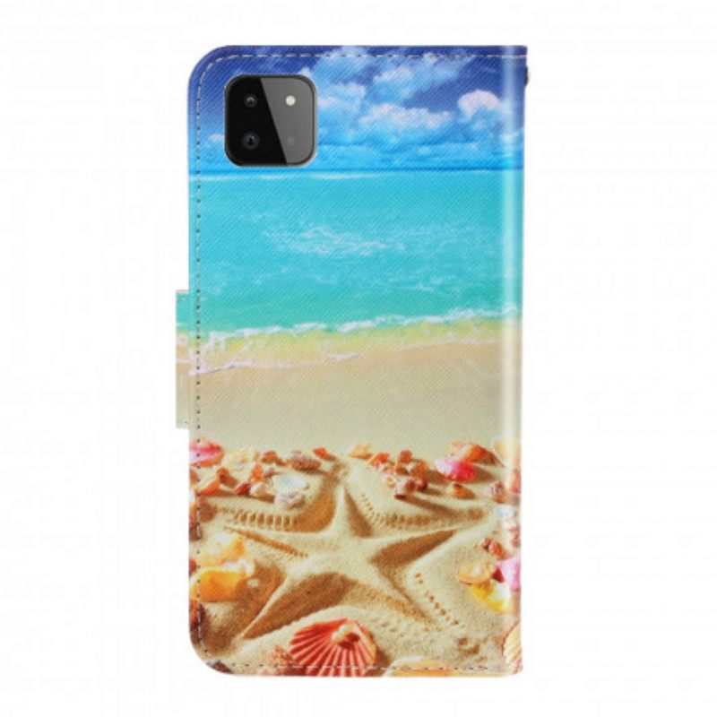 Κάλυμμα Samsung Galaxy A22 5G με κορδονι Strappy Beach