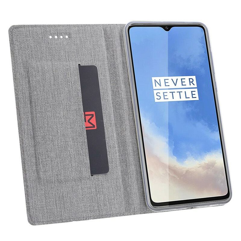 θηκη κινητου OnePlus 7T Θήκη Flip Υφή Vili Dmx