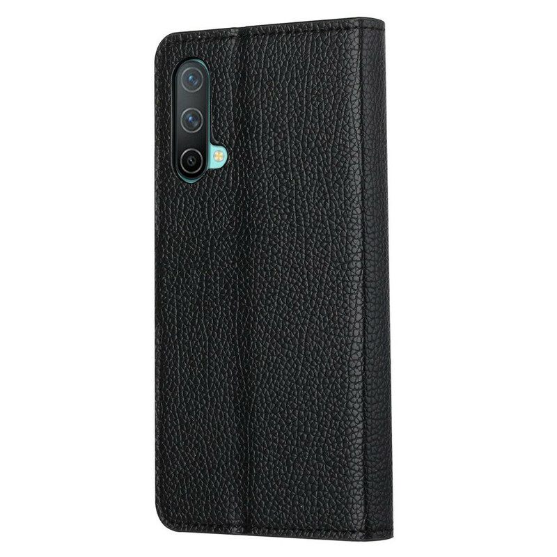 Κάλυμμα OnePlus Nord CE 5G Litchi Grain Leather Effect