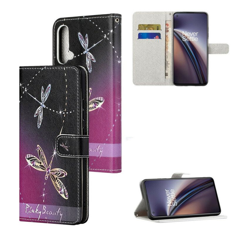 Κάλυμμα OnePlus Nord CE 5G με κορδονι Strappy Dragonflies