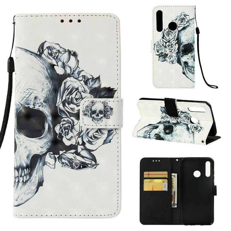 Κάλυμμα Huawei P Smart Plus 2019 Floral Skull