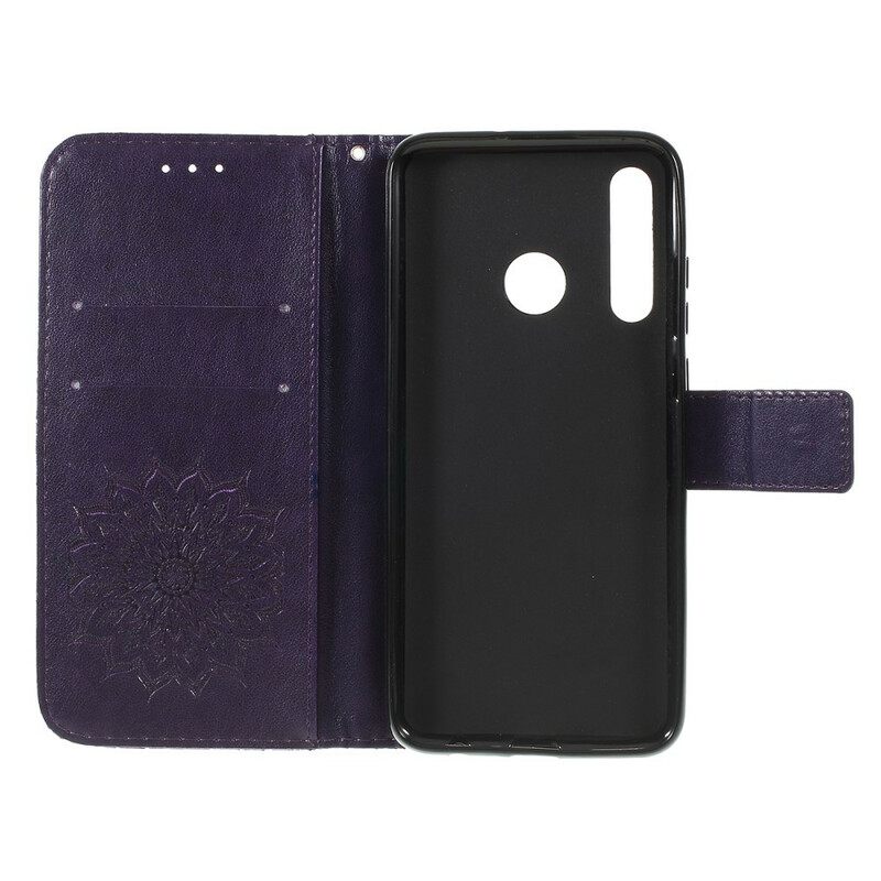 Κάλυμμα Huawei P Smart Plus 2019 με κορδονι Strap Sun Flower