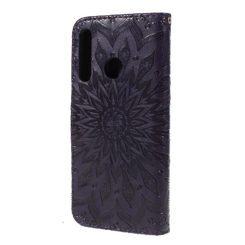 Κάλυμμα Huawei P Smart Plus 2019 με κορδονι Strap Sun Flower