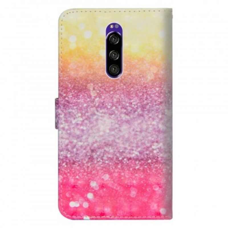 Κάλυμμα Sony Xperia 1 Ματζέντα Glitter Gradient