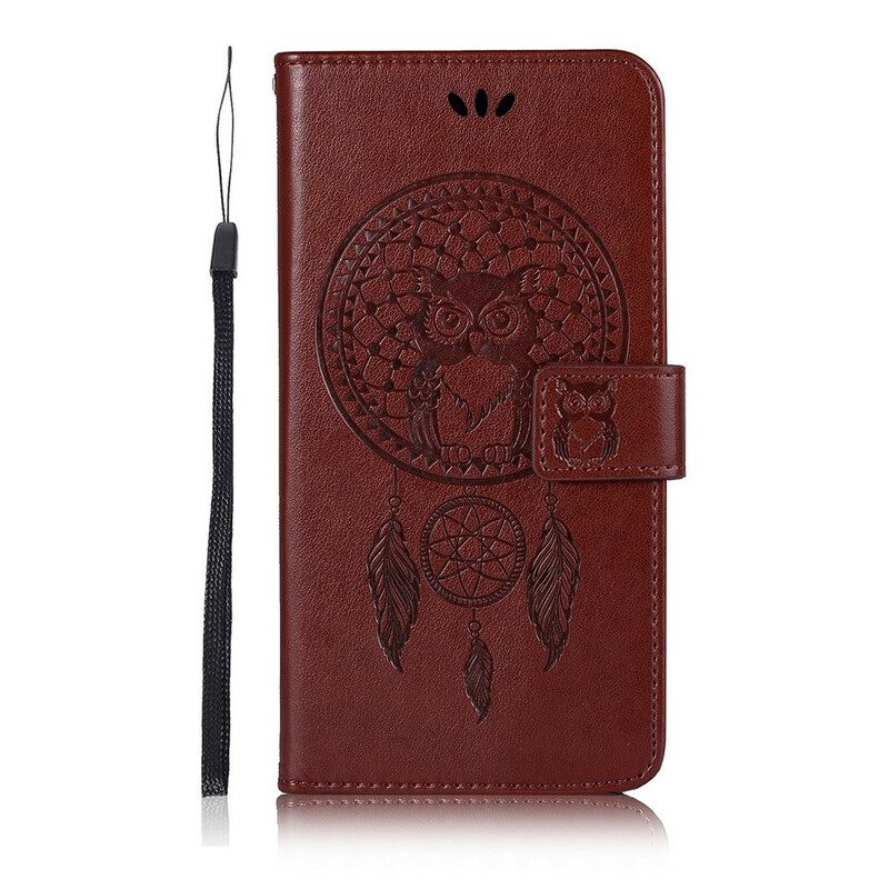 Κάλυμμα Xiaomi Redmi 8A Δερμάτινο Εφέ Dreamcatcher Owl