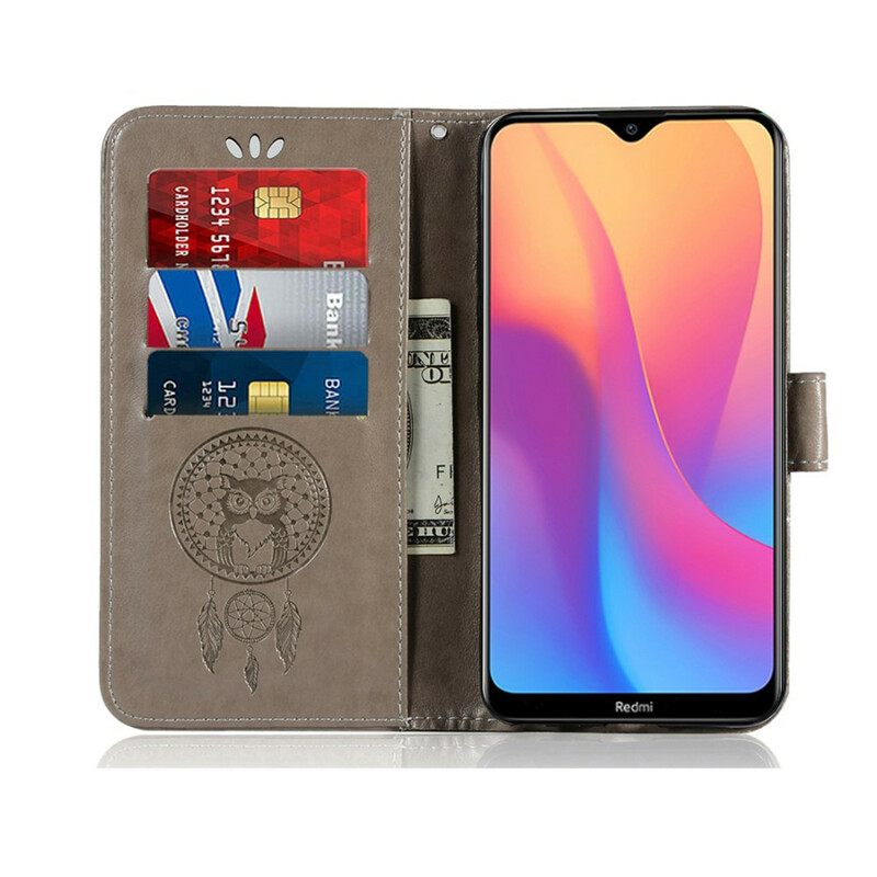 Κάλυμμα Xiaomi Redmi 8A Δερμάτινο Εφέ Dreamcatcher Owl