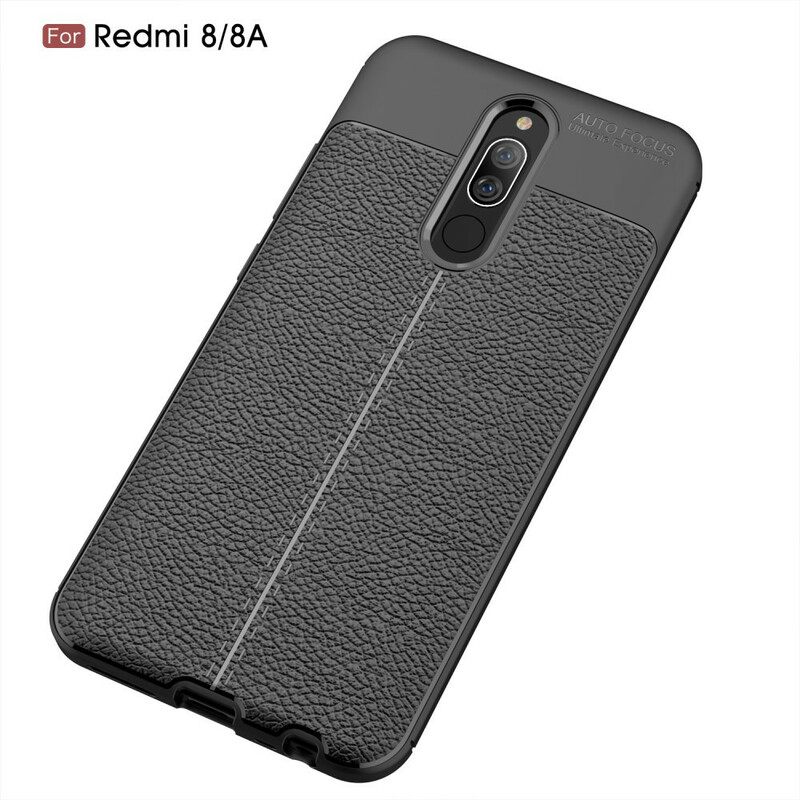 θηκη κινητου Xiaomi Redmi 8A Δερμάτινο Εφέ Litchi Διπλής Γραμμής