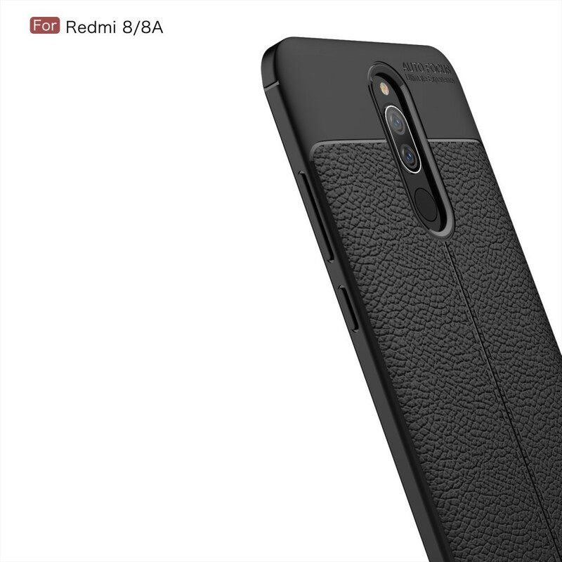 θηκη κινητου Xiaomi Redmi 8A Δερμάτινο Εφέ Litchi Διπλής Γραμμής