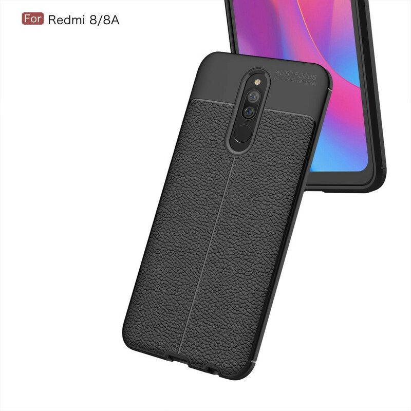 θηκη κινητου Xiaomi Redmi 8A Δερμάτινο Εφέ Litchi Διπλής Γραμμής