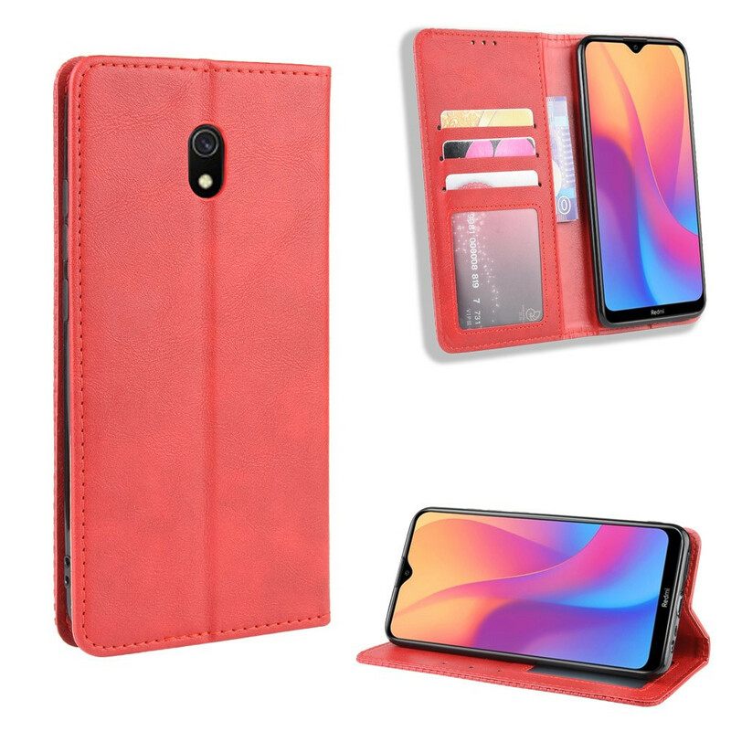 θηκη κινητου Xiaomi Redmi 8A Θήκη Flip Στυλιζαρισμένο Vintage Δερμάτινο Εφέ