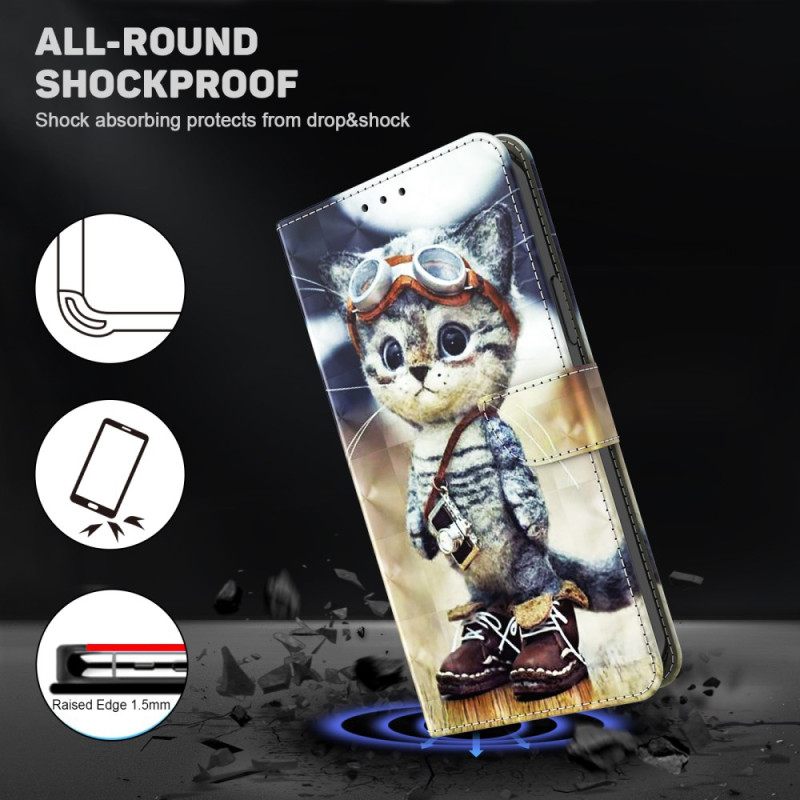 Δερματινη Θηκη Google Pixel 9 Pro Xl Aviator Cat