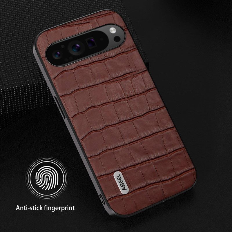 Κάλυμμα Google Pixel 9 Pro Xl Abeel Crocodile Effect Leather