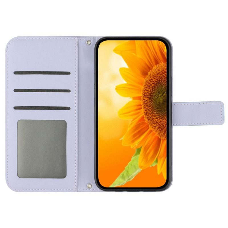 Θηκη Κινητου Google Pixel 9 Pro Xl Sunflower Print Με Ιμάντα Ώμου