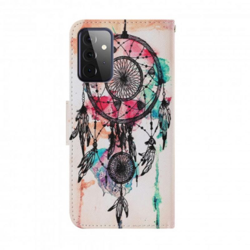 Θήκη Flip Samsung Galaxy A72 4G / 5G Ακουαρέλα Dream Catcher