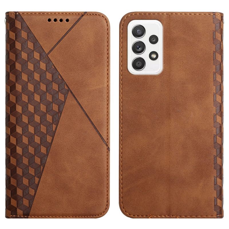 θηκη κινητου Samsung Galaxy A72 4G / 5G Θήκη Flip Geo Leather Effect