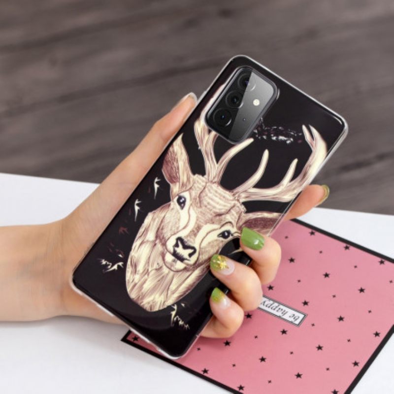 Θήκη Samsung Galaxy A72 4G / 5G Fluorescent Majestic Stag