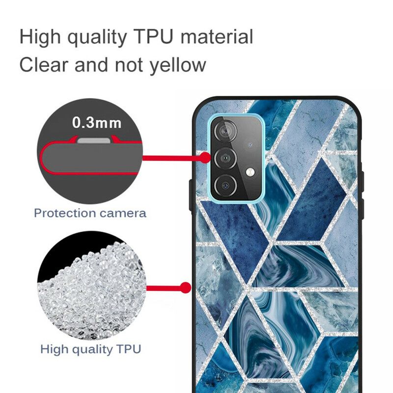 Θήκη Samsung Galaxy A72 4G / 5G Μάρμαρο Glitter