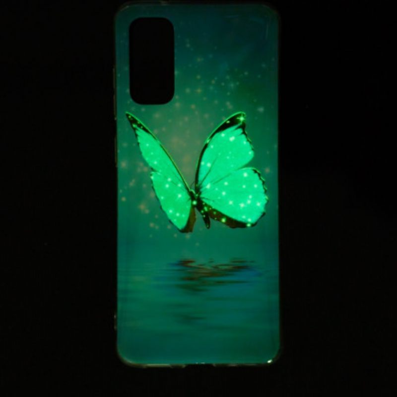 Θήκη Samsung Galaxy A72 4G / 5G Σειρά Fluorescent Butterflies