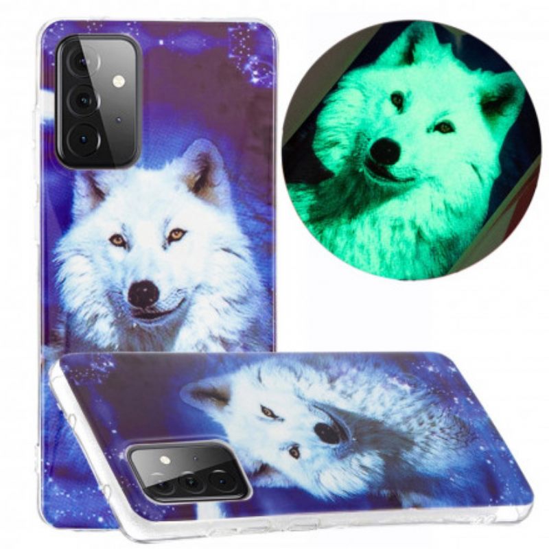 Θήκη Samsung Galaxy A72 4G / 5G Σειρά Fluorescent Wolf