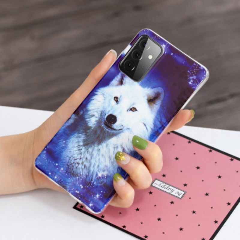 Θήκη Samsung Galaxy A72 4G / 5G Σειρά Fluorescent Wolf