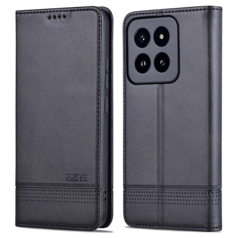 Δερματινη Θηκη Xiaomi 14 Pro Faux Leather Azns Σιλικόνης