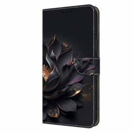 Δερματινη Θηκη Xiaomi 14 Pro Μωβ Lotus Σιλικόνης