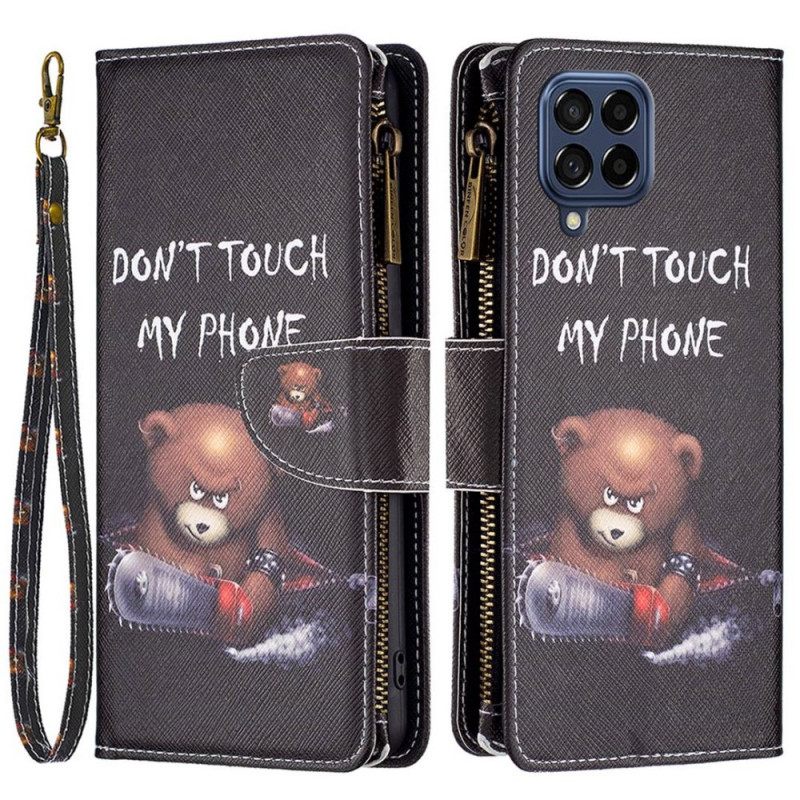 δερματινη θηκη Samsung Galaxy M53 5G πορτοφολι Bear Wallet