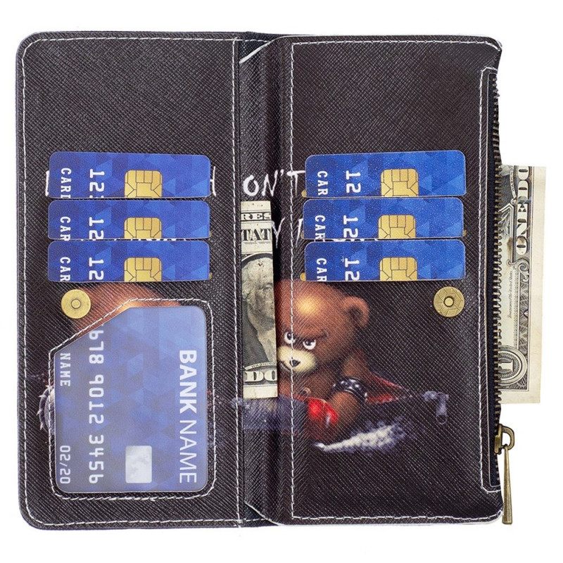 δερματινη θηκη Samsung Galaxy M53 5G πορτοφολι Bear Wallet