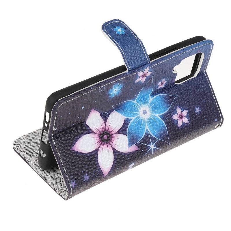 Κάλυμμα Samsung Galaxy M53 5G με κορδονι Lunar Strap Flowers