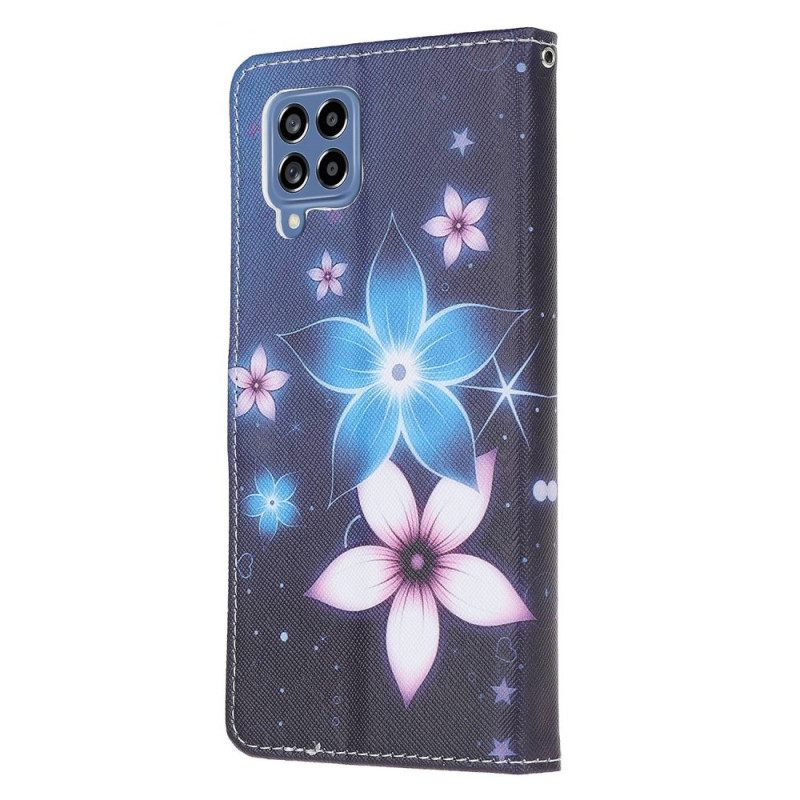 Κάλυμμα Samsung Galaxy M53 5G με κορδονι Lunar Strap Flowers