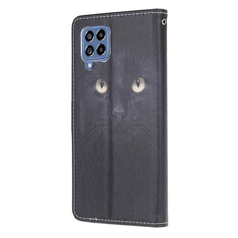 Κάλυμμα Samsung Galaxy M53 5G με κορδονι Strappy Cat Eyes