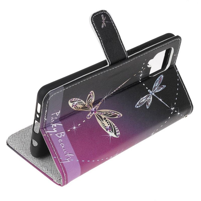 Κάλυμμα Samsung Galaxy M53 5G με κορδονι Strappy Dragonflies