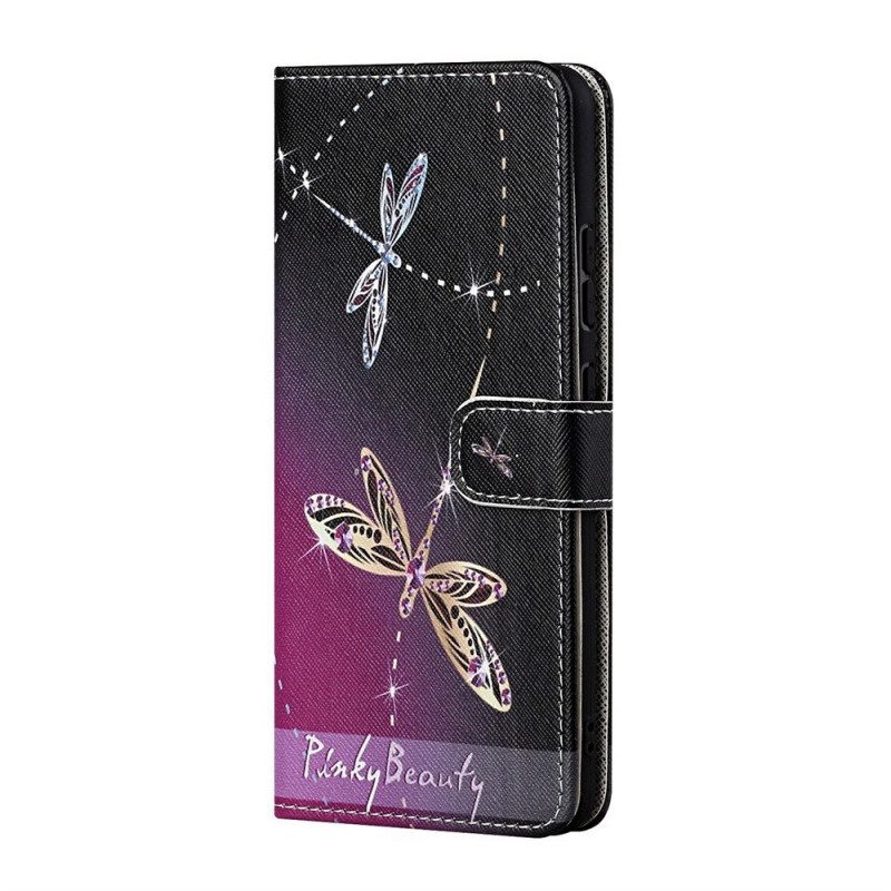 Κάλυμμα Samsung Galaxy M53 5G με κορδονι Strappy Dragonflies